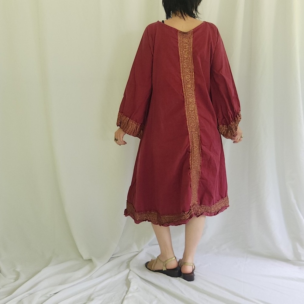 Vintage Home Made Pink and Gold Renaissance Fair Dress - Picture 4 of 7